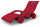 Lettino Chaise Longue Galleggiante da Esterno Giardino Arkema Serendipity Cherry