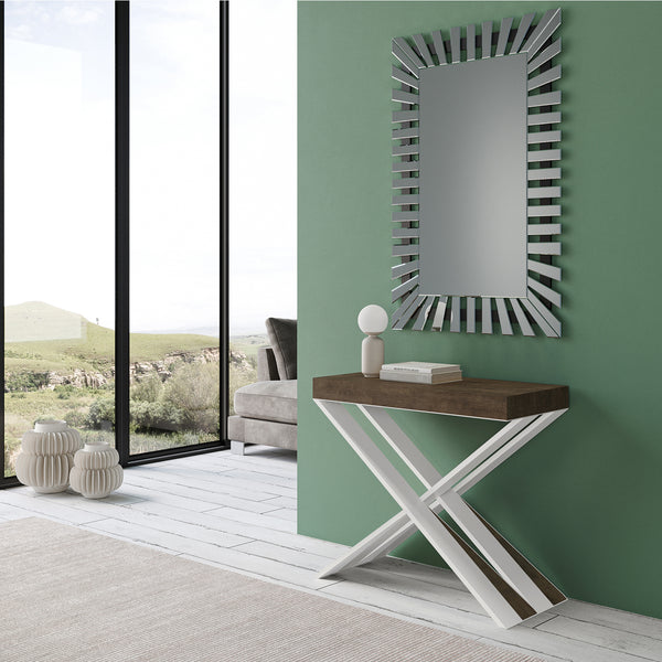 prezzo Consolle Allungabile 90-300x40x77 cm in Nobilitato Marrone