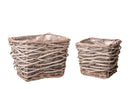 Set 4 Cesti 24 H 18 cm Rettangolare 