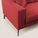 Divano 3 Posti 206x95x91 cm in Tessuto Rosso