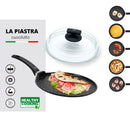 Padella Fornetto con Coperchio in Vetro Antiaderente 1 Manico Ø30 cm Olympia Hard Cook