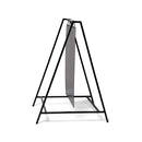 Espositore Pubblicitario Bifacciale Bifacciale con Lavagna 50x70 cm in Metallo Nero