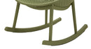 Sedia a Dondolo Ibiza Verde 66x88x80 cm in Polipropilene Verde      