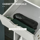 Mobile Scarpiera 88x30x93 cm 12 Paia di Scarpe 1 Cassetto Bianco