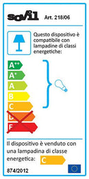 Faro Proiettore 230W Colore Nero da Esterno Linea Flood Sovil