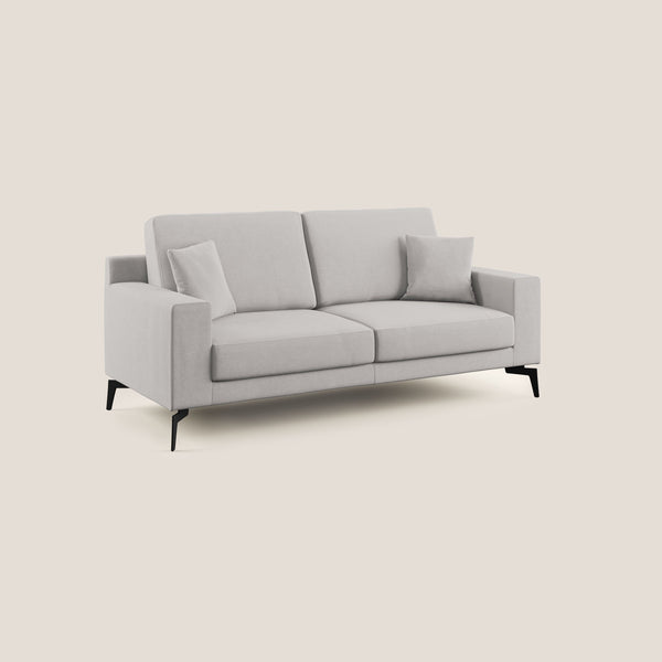 prezzo Divano 3 Posti 206x95x91 cm in Tessuto Grigio Chiaro