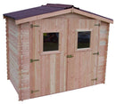 Casetta Box da Giardino 2,35x2,15 m Senza Pavimento in Legno Douglas 20mm Dalia
