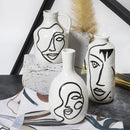 Vaso con Viso Ø12,6x23 cm  in Ceramica VdE Tivoli 1996 Vis a Vis