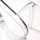 Set 4 Sedie Impilabili 47x90x50 cm in Policarbonato Glass Trasparente