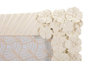 Cornice Cempalk 27,8x2x33 cm in Resina e Vetro Crema      