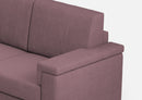 Divano 2 Posti 148x85x85 cm Marrak in Tessuto Prugna