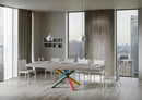 Tavolo Allungabile 180/440x90 cm Volantis Premium Cashmere Gambe Multicolore 4/B      