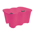Fioriera da balcone 37x28x20cm in plastica polipropilene Fucsia