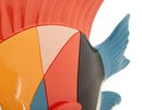 Decorazione Pesce Rubic 28x8x25 cm in Resina Multicolor      