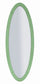 Specchio da Muro Oslo Verde 55x2x150 cm in MDF e Vetro e Specchio Verde