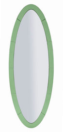 Specchio da Muro Oslo Verde 55x2x150 cm in MDF e Vetro e Specchio Verde      