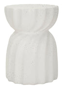 Tavolinetto Twisty Ø36x47,5 cm in Mgo Crema      