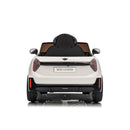 Macchina Elettrica per Bambini Licenza Ufficiale Mini Cooper S Cabrio 12V Sedili in Pelle e Telecomando Bianco