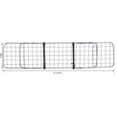 Barriera Divisore di Protezione Macchina per Cani Regolabile 91-145x30 cm 