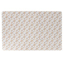 Set 6 Tovagliette 45x30x0,1 cm  in PVC VdE Tivoli 1996 Charleston Bianco e Oro
