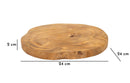Svuotatasche Pokon Ø24x2 cm in Teak Riciclato      
