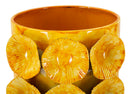 Vaso Drop 16x15x33 cm in Ferro Giallo      
