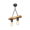 Lampada a sospensione Lagun  rustico industriale a 2 luci