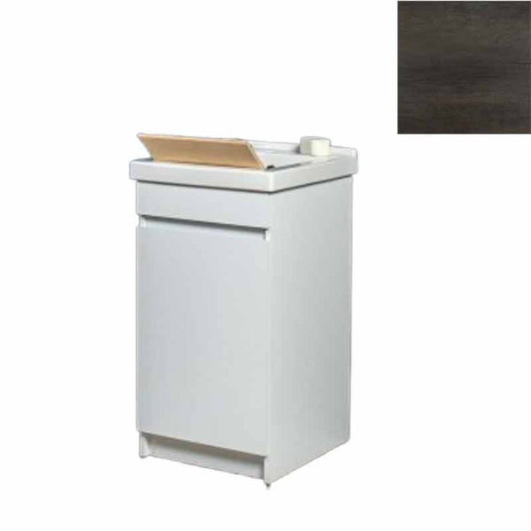 acquista Mobile Lavatoio in Ceramica 1 Anta con Strofinatoio in Legno Massello 45x50x86A cm Olmo Scuro