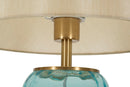 Lampada da Tavolo Colorful Ø35x73 cm in Ferro e Vetro e Tessuto Multicolor      