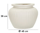 Vaso Chil Ø48x38 cm in Mgo Crema      