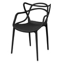 Set 4 Sedie 55x54x82 cm in Polipropilene Sveva Nere