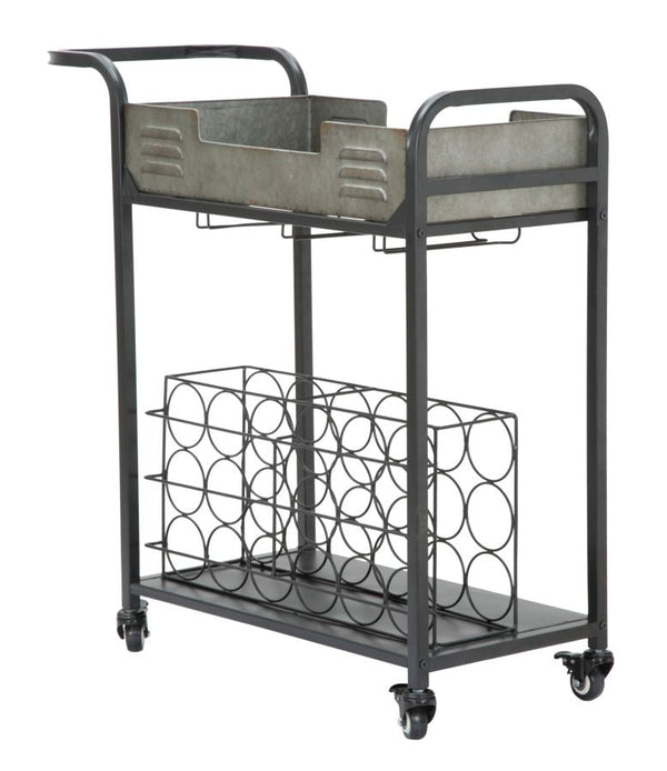 Carrello Industry Plus 81,5x35x86 cm in Ferro Nero e Grigio online