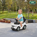 Macchina Cavalcabile 84x40x94,5 cm Licenza Land Rover con Maniglia e Barriera in PP e Acciaio Bianco      