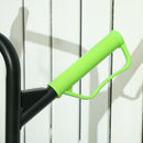 Carrello Portapacchi per Scale 6 Ruote 44x67x106,5 cm Pieghevole Portata 120kg in Acciaio Verde      