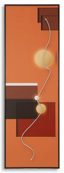 Stampa con LED su Tela Abstract 150x3,5x50 cm in Tela e Plastica e MDF Multicolor      