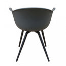 Sedia Sestriere 61x61x80 h cm in Plastica Antracite