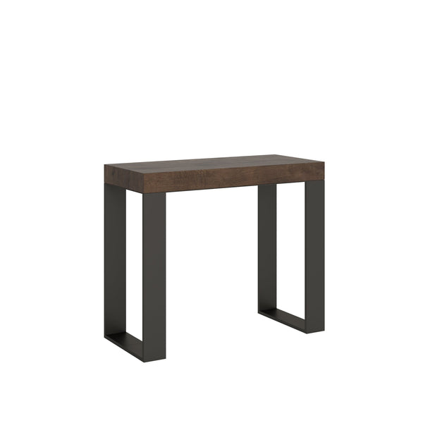 sconto Consolle Allungabile 90-300x40x77 cm in Nobilitato Marrone
