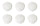Set 6 Piatti Frutta Ø20,5 cm in Porcellana Allluminica Kaleidos Aluxina Miami Bianchi