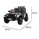 Macchina Elettrica per Bambini Fuoristrada Adventure 12V con Telecomando Mimetico