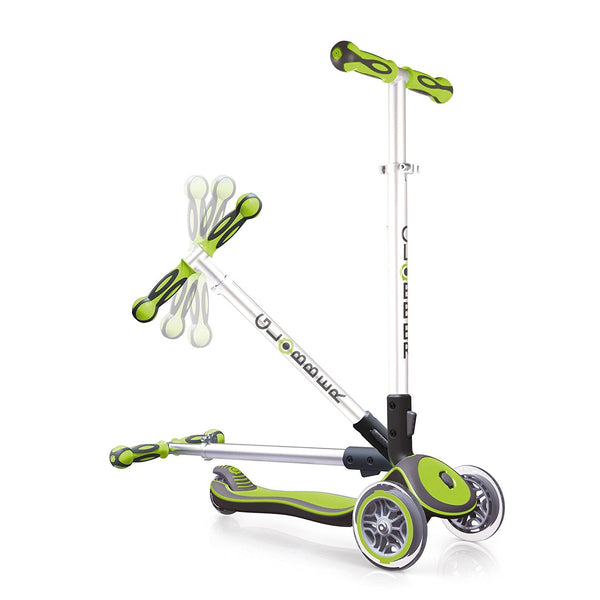 acquista Monopattino 3 ruote Telescopico e Ripiegabile Max 50Kg Globber Elite Verde