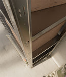 Scaffale a Incastro RAKO 100x40x187 cm 5 Ripiani Portata 100 kg in Metallo Zincato  
