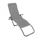 Spiaggina Samba 143x59x97 h cm in Textilene Grigio