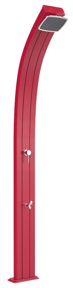 sconto Doccia Solare da Esterno Giardino 30L Miscelatore e Lavapiedi Arkema Spring Cherry