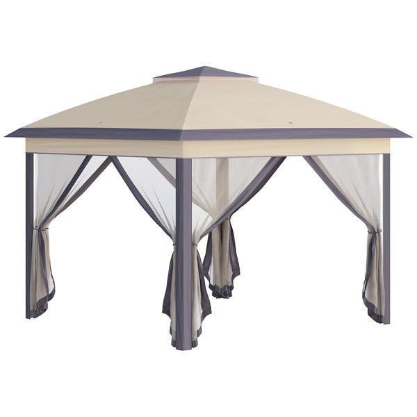 Gazebo da Giardino 330x330x288 cm con Zanzariera Beige prezzo