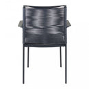 Poltrona Catalina 55x60x87 h cm in Alluminio Antracite