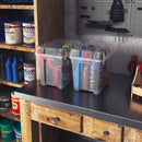 Set 6 Contenitori Rettangolari 37x26x31 cm in Plastica Keter Box S Trasparente
