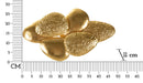 Lampada da Muro Shell 44x11x28 cm in Ferro Oro      