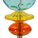 Lampada da Tavolo Colorful Ø35x73 cm in Ferro e Vetro e Tessuto Multicolor      