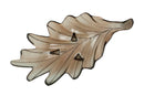 Svuota Tasche Leaf 46x24x13 cm Vetro Marrone Chiaro