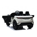 Macchina Elettrica per Bambini Licenza Land Rover Evoque 12V con Telecomando Bianco